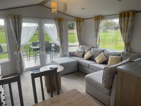 Haven Holidays Primrose Valley 3 bedroom Caravan Interior Lounge Seating Ref54