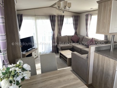 Haven Holidays Reighton Sands 3 bedroom Caravan living area #2 Ref69