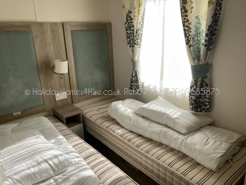 Haven Holidays Reighton Sands 3 bedroom Caravan twin bedroom #1 Ref69