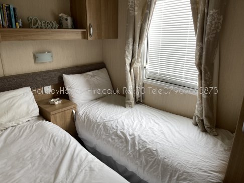Haven Holidays Primrose Valley 3 bedroom Caravan Twin Bedroom #1 Ref70
