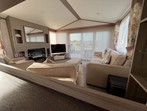 Haven Holidays Reighton Sands 3 Bedroom Caravan living room rear Ref71
