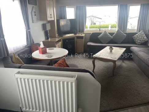 Haven Holidays Primrose Valley 3 bedroom Caravan Lounge View Ref45