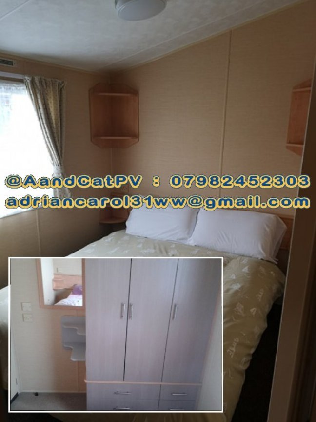 Haven Holidays Primrose Valley 3 bedroom Caravan hire Master Bedroom Ref59