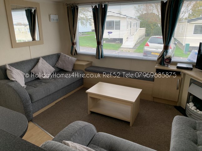 Haven Holidays Primrose Valley 3 bedroom Caravan Lounge #1 Ref52