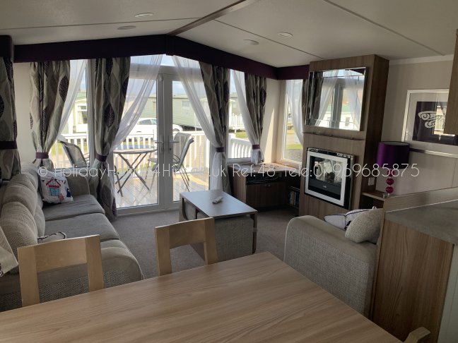 Haven Holidays Primrose Valley 3 bedroom Caravan Interior Lounge Ref48