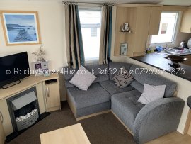 Haven Holidays Primrose Valley 3 bedroom Caravan Lounge Sofa Ref52