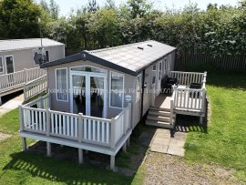 Exterior view of 6-berth caravan for hire at Haven Primrose Valley – ref 1
