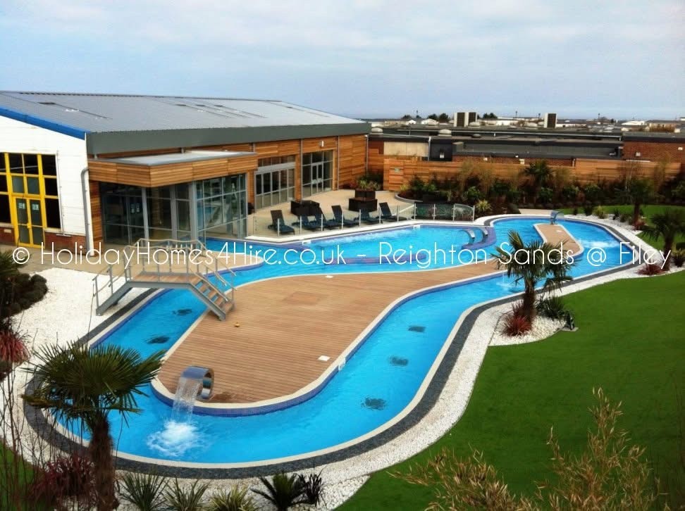 Lazy river swimming attraction at Reighton Sands