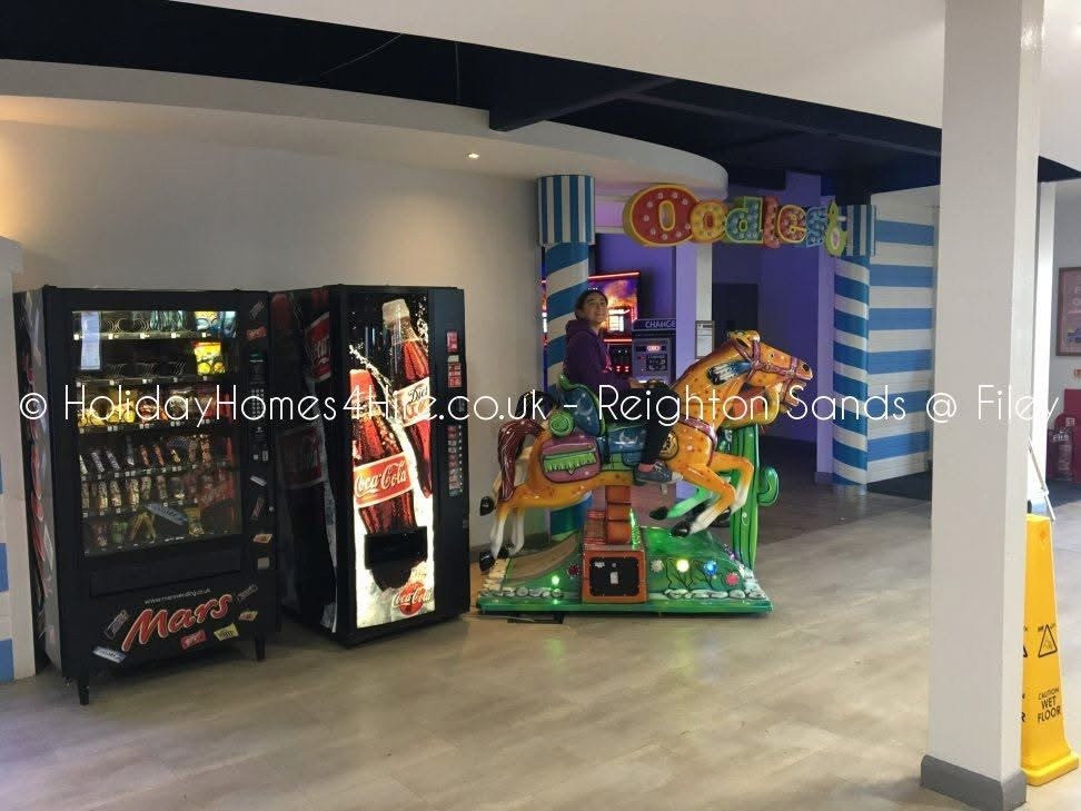 Amusement arcade at Reighton Sands holiday park